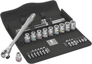 8100 SC 10 Zyklop Metal Ratchet Set with push-through square, 1/2" drive, imperial, 1 x 1/2"x281; 1 x 3/8"x37.0; 1 x 7/16"x37.0; 1 x 1/2"x37.0; 1 x 9/16"x37.0; 1 x 19/32"x37.0; 1 x 5/8"x37.0; 1 x 11/16"x37.0; 1 x 3/4"x37.0; 1 x 25/32"x37.0; 1 x 13/16"x37.