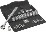 8100 SC 7 Zyklop Metal Ratchet Set with push-through square, 1/2" drive, metric, 1 x 1/2"x281; 1 x 10.0x37.0; 1 x 11.0x37.0; 1 x 12.0x37.0; 1 x 13.0x37.0; 1 x 14.0x37.0; 1 x 15.0x37.0; 1 x 16.0x37.0; 1 x 17.0x37.0; 1 x 18.0x37.0; 1 x 19.0x37.0; 1 x 1/2"x2