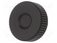 Knob; Ø: 50mm; Ext.thread: M10; 20mm; H: 33mm; technopolymer PP ELESA+GANTER