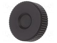 Knob; Ø: 50mm; Ext.thread: M10; 20mm; H: 33mm; technopolymer PP ELESA+GANTER