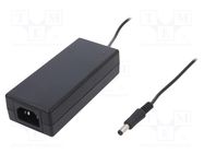 Power supply: switching; 36VDC; 2A; Out: 5,5/2,5; 70W; 90÷264VAC CINCON