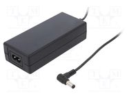 Power supply: switching; 24VDC; 3A; Out: 5,5/2,5; 70W; 80÷264VAC CINCON