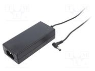 Power supply: switching; 12VDC; 5.8A; Out: 5,5/2,5; 70W; 80÷264VAC CINCON