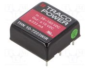 Converter: DC/DC; 10W; Uin: 36÷160V; Uout: 15VDC; Uout2: -15VDC TRACO POWER