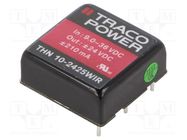 Converter: DC/DC; 10W; Uin: 9÷36V; Uout: 24VDC; Uout2: -24VDC; 1"x1" TRACO POWER