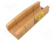 Mitre box; L: 300mm; W: 62mm; wood STANLEY