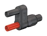 ADAPTOR, BNC JACK-2 4MM PLUG