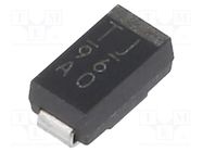 Diode: TVS; 400W; 14V; unidirectional; 1F (DO214AC) 