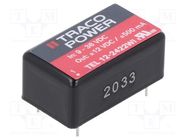 Converter: DC/DC; 12W; Uin: 9÷36V; Uout: 12VDC; Uout2: -12VDC; DIP16 TRACO POWER