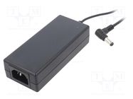 Power supply: switching; 48VDC; 1.5A; Out: 5,5/2,5; 70W; 80÷264VAC CINCON