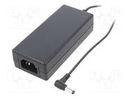 Power supply: switching; 24VDC; 2.1A; Out: 5,5/2,1; 50W; 80÷264VAC CINCON