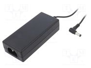 Power supply: switching; 48VDC; 1.5A; Out: 5,5/2,1; 70W; 90÷264VAC CINCON