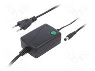 Power supply: switching; 12VDC; 1A; Out: 5,5/2,1; 12W; 90÷264VAC POS