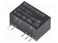 Converter: DC/DC; 2W; Uin: 10.8÷13.2V; Uout: 15VDC; Uout2: -15VDC RECOM