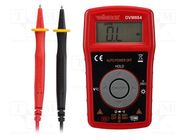 Digital multimeter; LCD; 3,5 digit (1999); 40÷500Hz; Test: diodes VELLEMAN