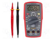 Digital multimeter; LCD; 3,75 digit (4000); Test: battery,diodes VELLEMAN