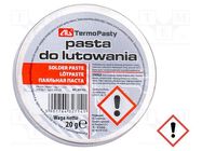 Flux: rosin based; RMA; paste; can; 20ml; 50÷200°C AG TERMOPASTY