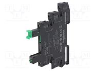 Socket; 1-phase; for DIN rail mounting; -40÷70°C; 78.6x6.2x101mm SCHNEIDER ELECTRIC