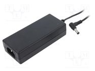 Power supply: switching; 12VDC; 4.2A; Out: 5,5/2,5; 50W; 80÷264VAC CINCON