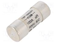 Fuse: fuse; quick blow; 100A; 690VAC; 22.2x58mm BUSSMANN