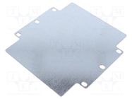 Mounting plate; steel 