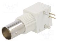 Connector: BNC; socket; female; angled; 75Ω; THT; POM; gold-plated ADAM TECH