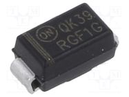 Diode: rectifying; SMD; 400V; 1A; 150ns; SMA; Ufmax: 1.3V; Ifsm: 30A ONSEMI