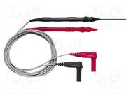 Test leads; Urated: 600V; Inom: 3A; Len: 1.219m; black,red POMONA