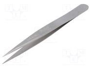 Tweezers; 110mm; for precision works; Blade tip shape: sharp WELLER