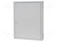 Enclosure: for modular components; IP30; light grey; steel; IK08 