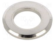 Washer; round; M8; D=16mm; h=1.6mm; brass; Plating: nickel; DIN 125B BOSSARD