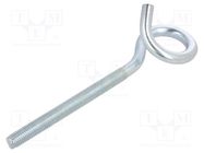 Hook; ring; steel; zinc; 200mm DROMET