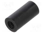 Spacer sleeve; cylindrical; polyamide; M2,5; L: 10mm; Øout: 5mm DREMEC