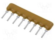 Resistor network: Y; THT; 120Ω; ±2%; 0.3W; No.of resistors: 4; 100V BOURNS