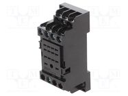 Socket; PIN: 14; 10A; for DIN rail mounting; screw terminals; MY4 OMRON