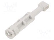 Screw; polyamide; for covers; light grey 