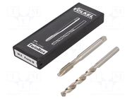 Tap; M8; 1.25; Holder: machine; high speed steel cobalt HSS-E VÖLKEL