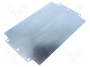 Mounting plate; steel 