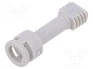 Screw; polyamide; for covers; light grey 