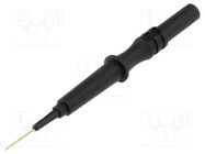 Measuring tip; 1A; 600V; black; Socket size: 4mm ELECTRO-PJP