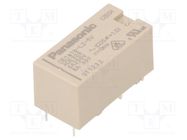 Relay: electromagnetic; SPST-NO + SPST-NC; Ucoil: 5VDC; 8A/250VAC PANASONIC