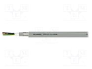 Wire: servo drive; TOPFLEX®611-C-PUR; 4G1.5mm2; grey; stranded; Cu HELUKABEL