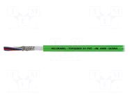 Wire: servo drive; hybrid,TOPGEBER 511; green; stranded; Cu; PVC HELUKABEL