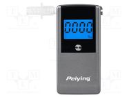 Tester: breathalyser; LCD; 0÷2 ‰; Equipment: mouthpiece x5,case 