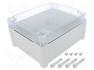 Enclosure: multipurpose; X: 163mm; Y: 201mm; Z: 98mm; TEMPO; grey FIBOX