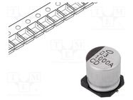 Capacitor: electrolytic; low ESR; SMD; 1000uF; 10VDC; Ø10x10mm NICHICON