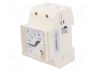 Ammeter; for DIN rail mounting; I AC: 0÷20A; True RMS; Class: 1.5 LUMEL