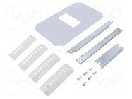 DIN rail frame set with covers FIBOX