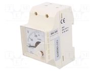 Voltmeter; for DIN rail mounting; 0÷250V; Class: 1.5; True RMS LUMEL