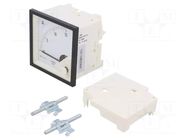 Ammeter; on panel; I DC: 0÷15A; Class: 1.5; Length: 61mm; 600V; MA17 LUMEL